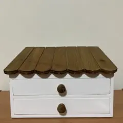 salut!　木製ミラー付きジュエリーボックス