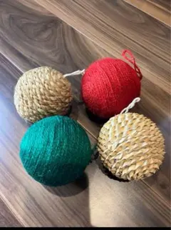 IKEA オーナメント　4個セット　クリスマス　パーティ　飾り　ツリー