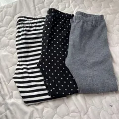 キッズ　レギンススパッツ　110 モノトーンまとめ