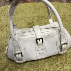 BAA10-19 ロエベ センダ ハンドバッグ ロゴ型押し シルバー金具 BAA10-19 ロエベ センダ ハンドバッグ ロゴ型押し シルバー金具