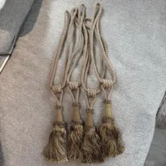 カーテンホルダー タッセル 4本セット