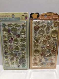 新品　サンリオ　ポムポムプリン　ボンボンドロップシール　うるちゅるポップ２点