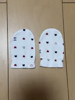 赤ちゃんの城PAS PAS ドット模様 ミトン 未使用