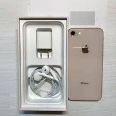 【美品】iPhone 8 SIMフリー ゴールド64GB 箱イヤホン充電器付き