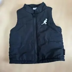 KANGOL 黒 ダウンベスト 90