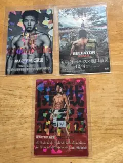 RIZIN カード 3枚セット　朝倉未来　堀口恭司　斉藤裕のサムネイル