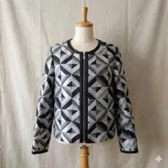 PiereCardin ピエールカルダン 幾何学模様 ジャケット