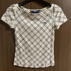 BURBERRY BLUE LABEL ノバチェック 半袖カットソー ホースロゴのサムネイル