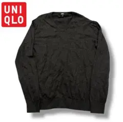 ☺︎︎✨UNIQLO✨ユニクロ コットンカシミヤ Vネックセーター 薄手ニット