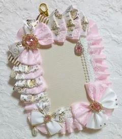 デコケース B7サイズ 88 パールピンク ホワイト