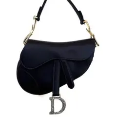 ディオール サドル ショルダーバッグ シルク／スワロフスキークリスタル