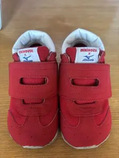 ミキハウス x Mizuno ベビーシューズ レッド