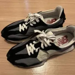 New Balance スニーカー327 ブラック/グレー　27.5 送料無料