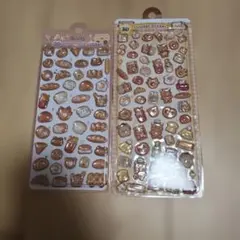 inamazy 3Dエンボスシール 食べ物モチーフ 2シート　パン