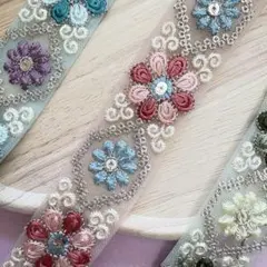 【ひつじ様専用】インド刺繍リボン　おまとめ