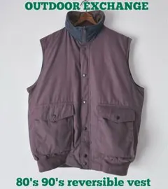OUTDOOR EXCHANGE リバーシブルベスト　ダウンベスト