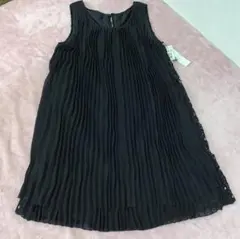 ヤマダヤ　スコット　クラブブラック ノースリーブ プリーツワンピース
