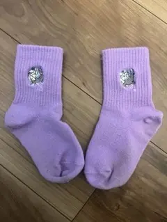 バイキングマン　靴下　紫　13-19cm