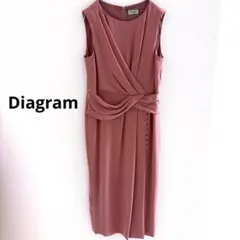 ダイアグラム グレースコンチネンタル ノースリーブ　ワンピース　ピンク　M