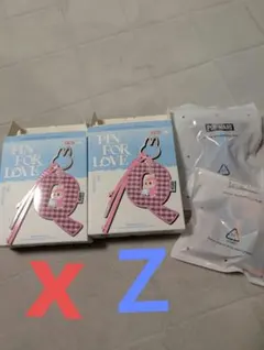 LABUBU PIN FOR LOVE イニシャル チャーム x z