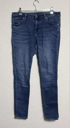 最終値下げ　GU ウルトラストレッチスキニーデニム ダークブルー　XLサイズ