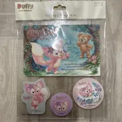 Duffy and Friends リーナベル　ポストカード　ステッカー付き