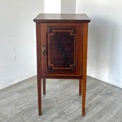 フランスアンティーク木製*大理石キャビネット/ナイトテーブル机(93-18) フランスアンティーク木製*大理石キャビネット/ナイトテーブル机(93-18