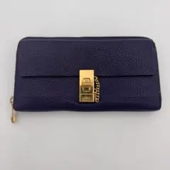 【目立った傷や汚れなし】Chloe 長財布 レザー ブラックのサムネイル