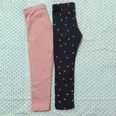 H&Mハート柄レギンス2点セット 104cm