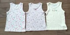 女の子 タンクトップ 肌着 3枚セット 【used110 】