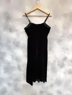 Dazy ブラック ベルベットキャミワンピース L
