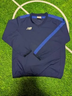 New Balance ネイビー Vネック ピステ 140