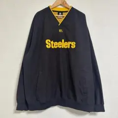 NFL公式 スティーラーズ プルオーバー サイドジップ L 黒×黄 VF社製のサムネイル