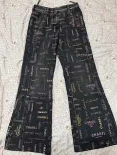 シャネル デニム パンツ レタリング P72308 34のサムネイル