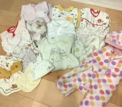 ベビー服まとめ売り　女の子 ロンパース　肌着　アウターセット