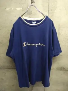 90s champion / チャンピオン Tシャツ L 刺繍ロゴ
