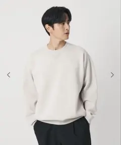25aw M ミラノリブ クルーネック ニットスウェット ナチュラルのサムネイル