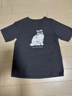 ユニクロ　Paul &Joe コラボ 猫プリント 半袖Tシャツ グレーSのサムネイル