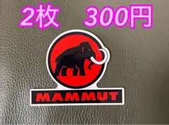 防水ステッカー　mammut 2枚　アウトドア　キャンプ