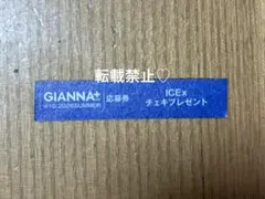 GIANNA＋Plus 応募券 ICEx チェキプレゼント