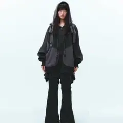 COYSEIO】コイセイオシャーリングフックフーディー パーカーグレー
