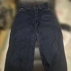 UNIQLOワイド デニム ジーンズ 紺