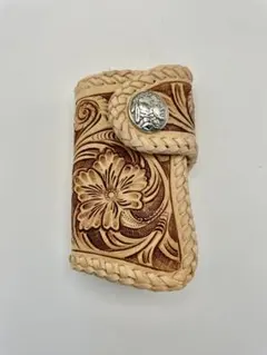 クロコダイル iPhoneケース 背面ケース ハンドメイド レザークラフト