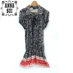 Anna Sui アナスイ　シルク100%　ワンピース　シースルー　チュニックのサムネイル