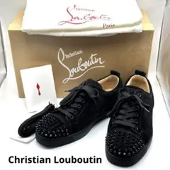美品　クリスチャンルブタン　スタッズ　スニーカー　ブラック　付属品付き
