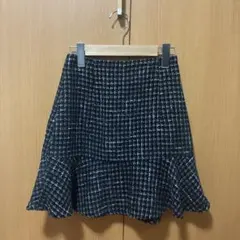INGNI ツイードフレアミニスカート