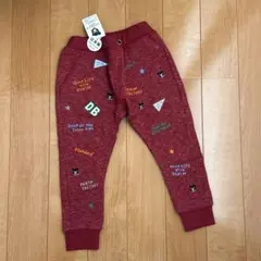 ★ダブルB★長ズボン★総柄★スエットパンツ★100★豪華な日本製★赤★ミキハウス