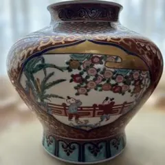 昭和レトロ　新品未使用　柴田増三作　花瓶　定価￥220000 柴田陶器 花瓶 花器 昭和レトロ 豪華 金彩赤絵 - メルカリ