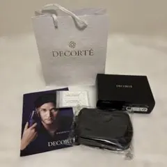 DECORTÉ 黒ポーチ 2026 コットン、冊子、ショップ袋付き
