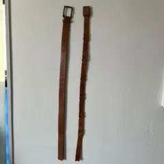 ブラウンレザー スタッズ付きベルト